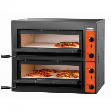 Four à pizza double électrique - 4 + 4 pizzas pro - 8,4 kW